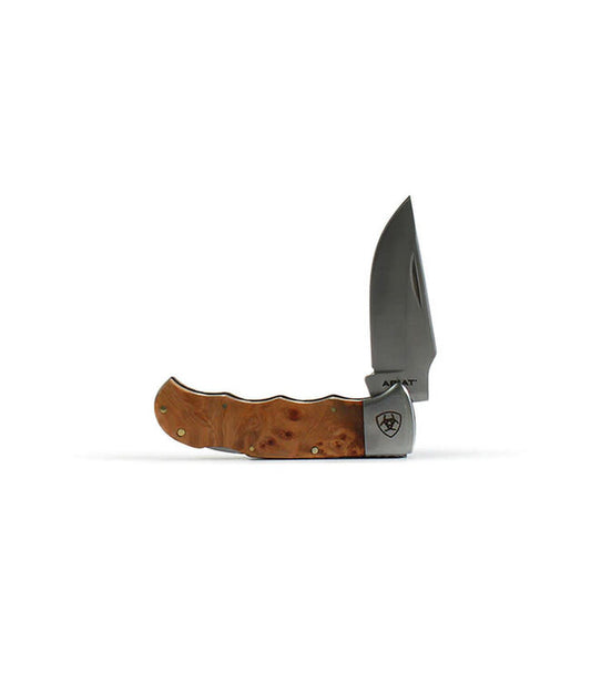 ARIAT 3" SMOOTH BROWN KNIFE Knife M & F