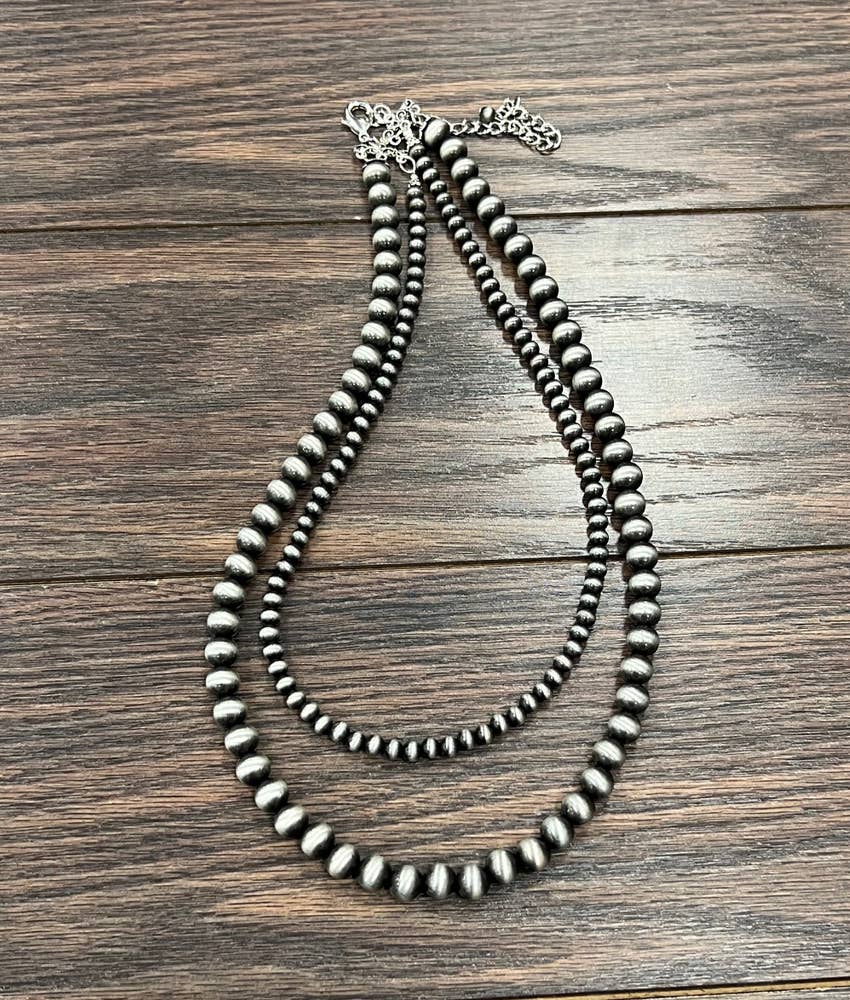 737053, Handmade 24" Navajo Bead Necklace ISAC Trading Inc