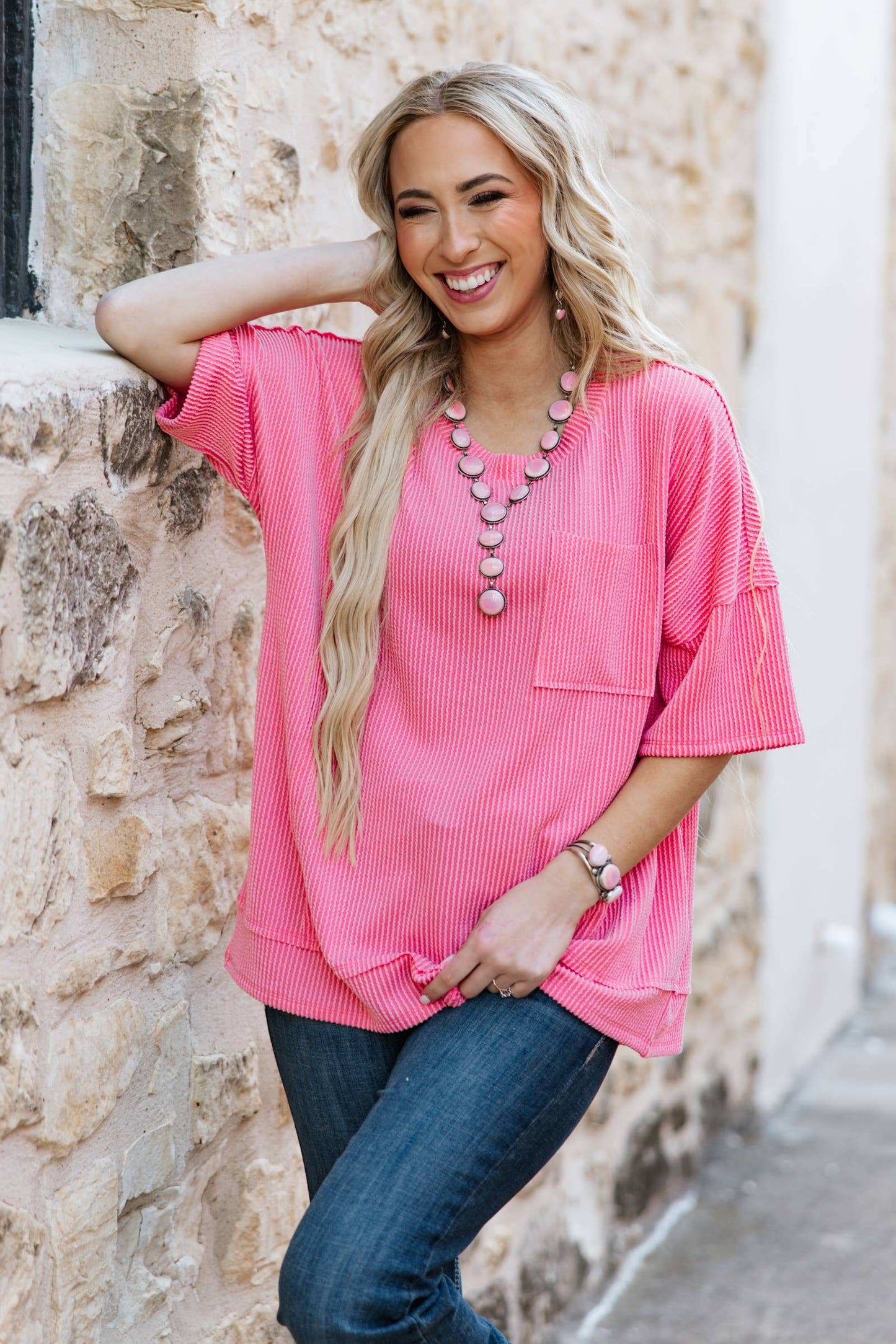 Half Sleeve Relaxed Pocket Blouse Andrée by Unit