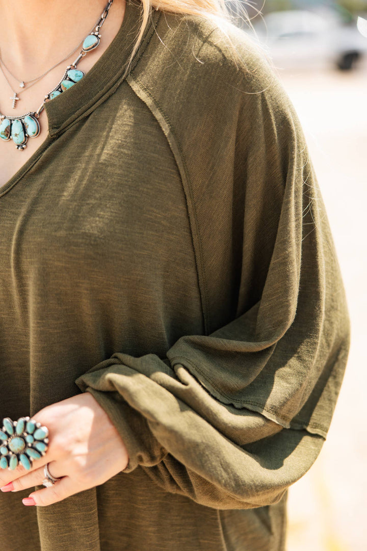 Flowy Split Neck Top Andrée by Unit