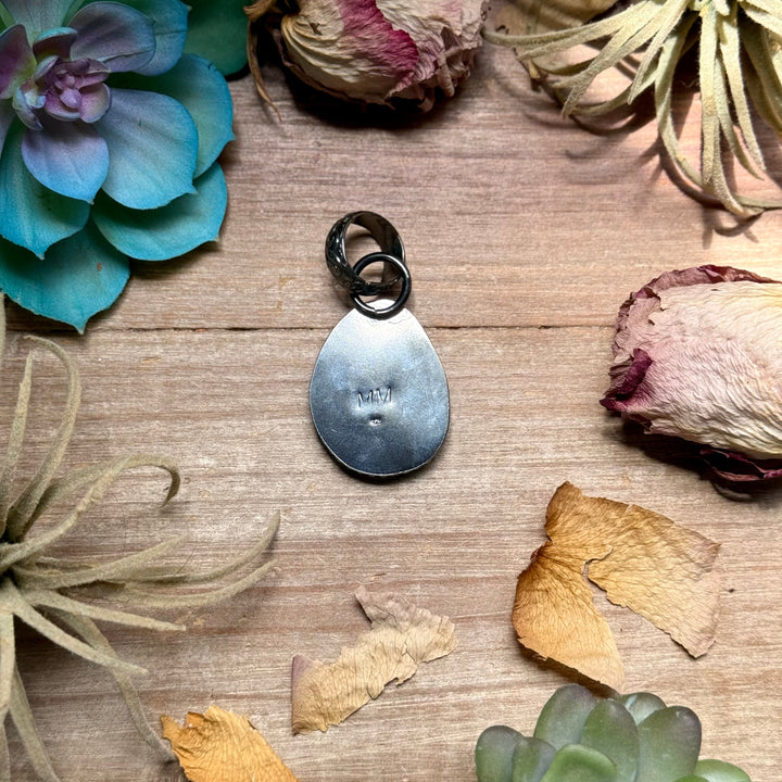MJ Turquoise Pendant – Sterling Silver Pendant Shopify Collective The Bijoux FAB Jewelry The Bijoux FAB Jewelry