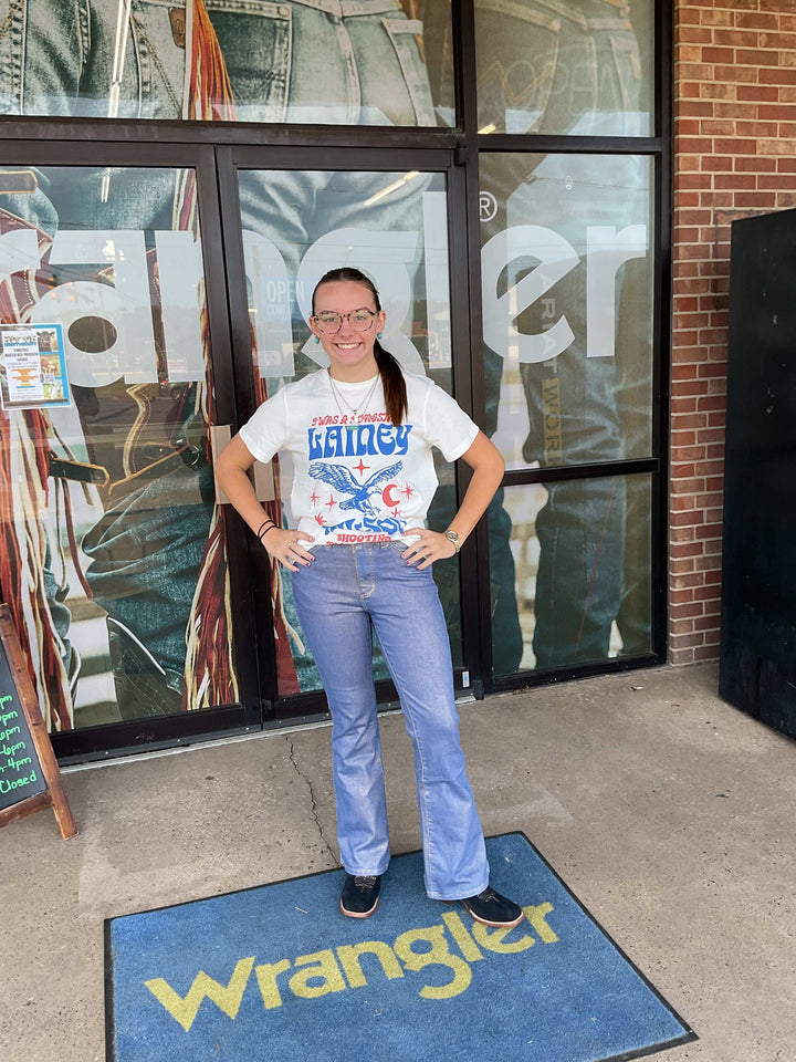 Wrangler® X Lainey Wilson Glitter Flare Jean - Glitter 112373925 Jeans Women's Wrangler Wrangler