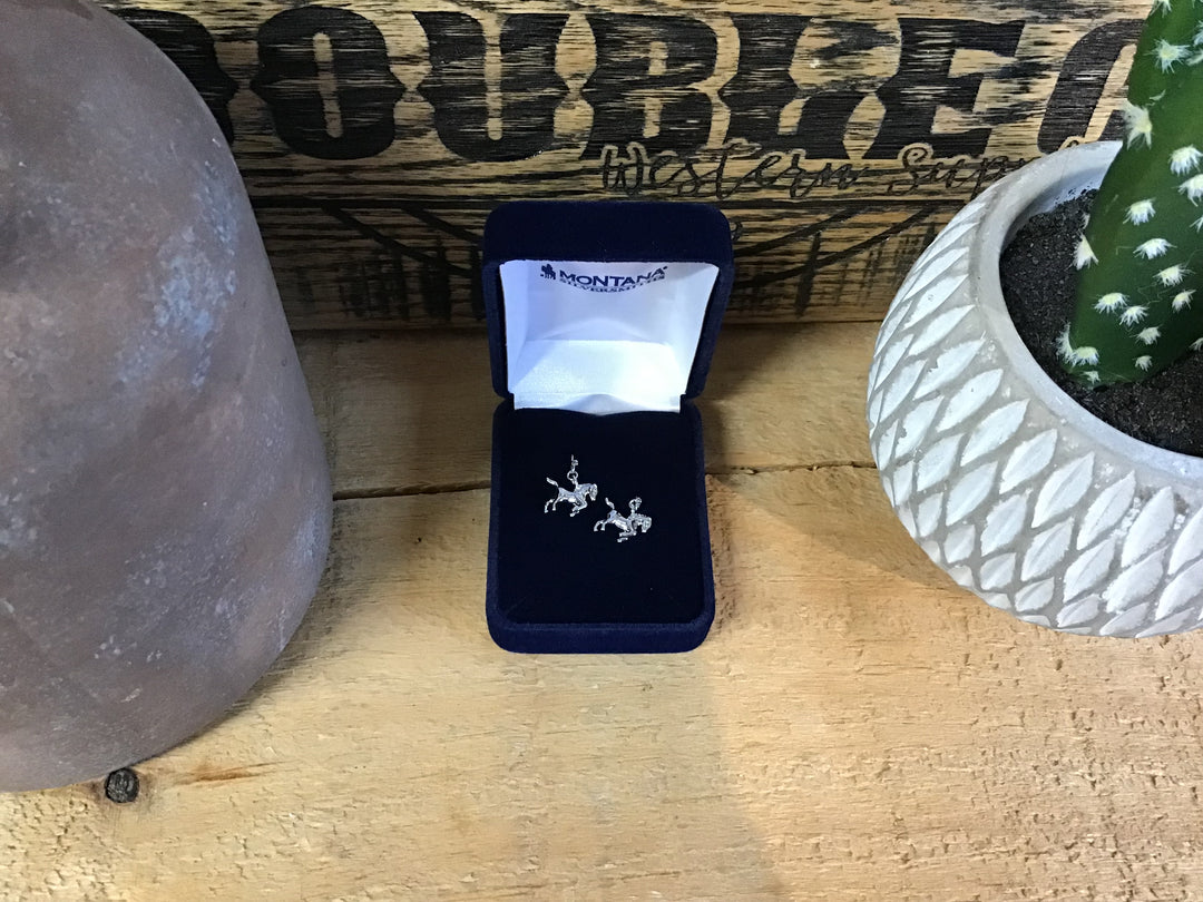 Montana Silversmiths Cowboy Way Horse - ER3381 Earrings Women's Montana Silversmiths