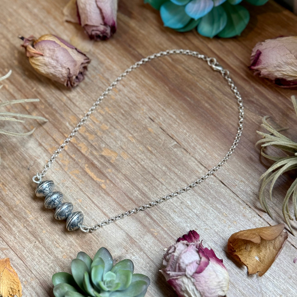 88 - Sterling Silver Mercury Dime Bar Necklace by Jason Ogg Necklaces Shopify Collective The Bijoux FAB Jewelry The Bijoux FAB Jewelry