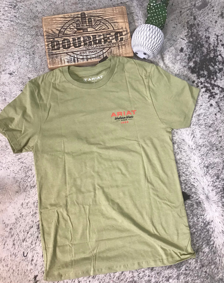 MNS Ariat Full Circle T-Shirt TENT GREEN T Shirt 20% off ariat Ariat