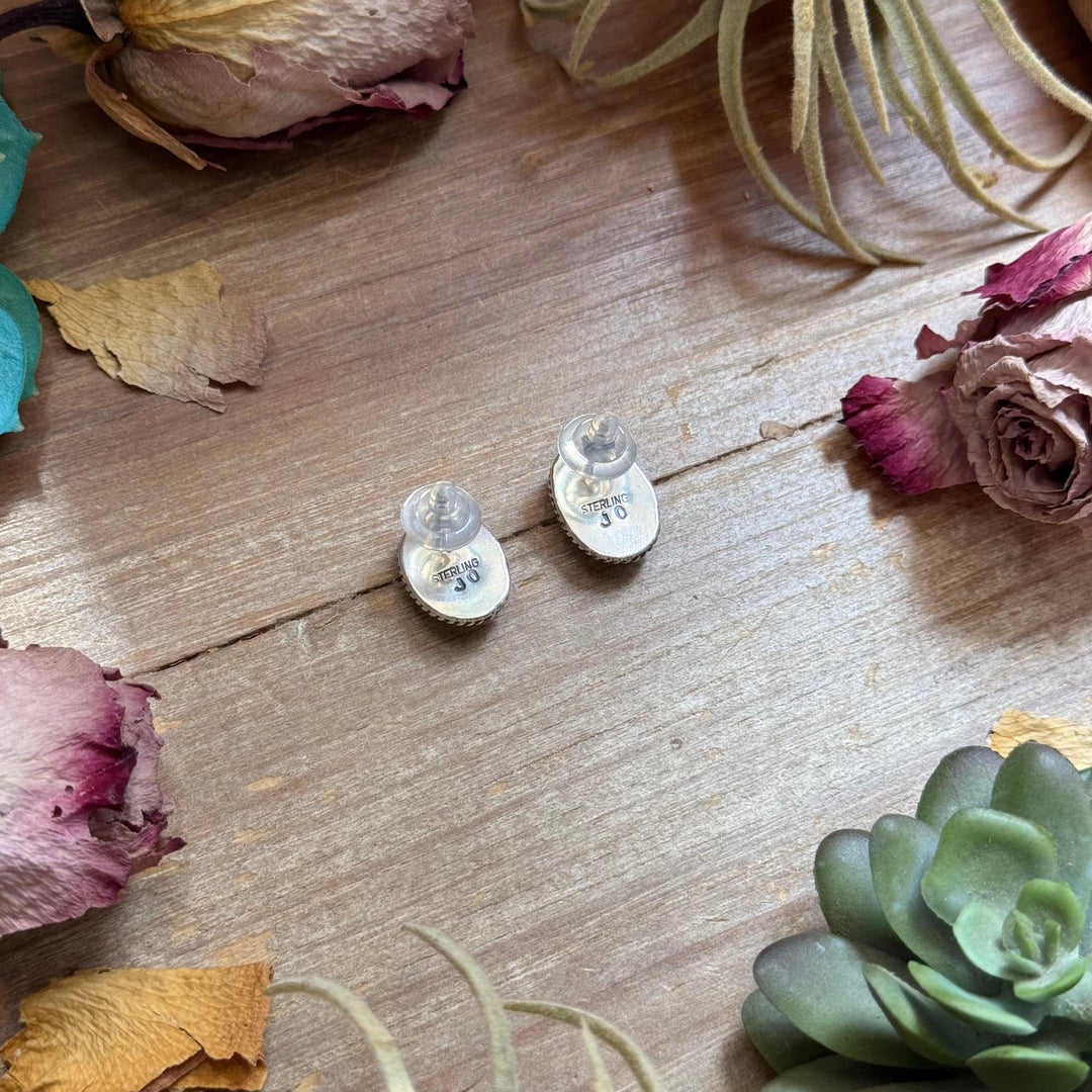 48 - Sterling Silver Dry Creek Turquoise Stud Earrings by Jason Ogg Earrings Shopify Collective The Bijoux FAB Jewelry The Bijoux FAB Jewelry