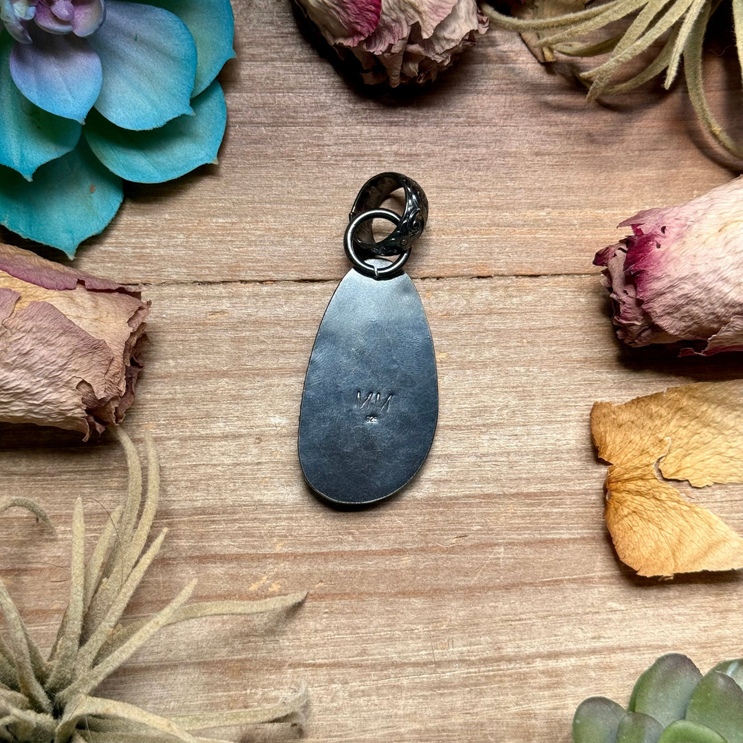 MJ Freeform Turquoise Pendant – Sterling Silver Pendant Shopify Collective The Bijoux FAB Jewelry The Bijoux FAB Jewelry
