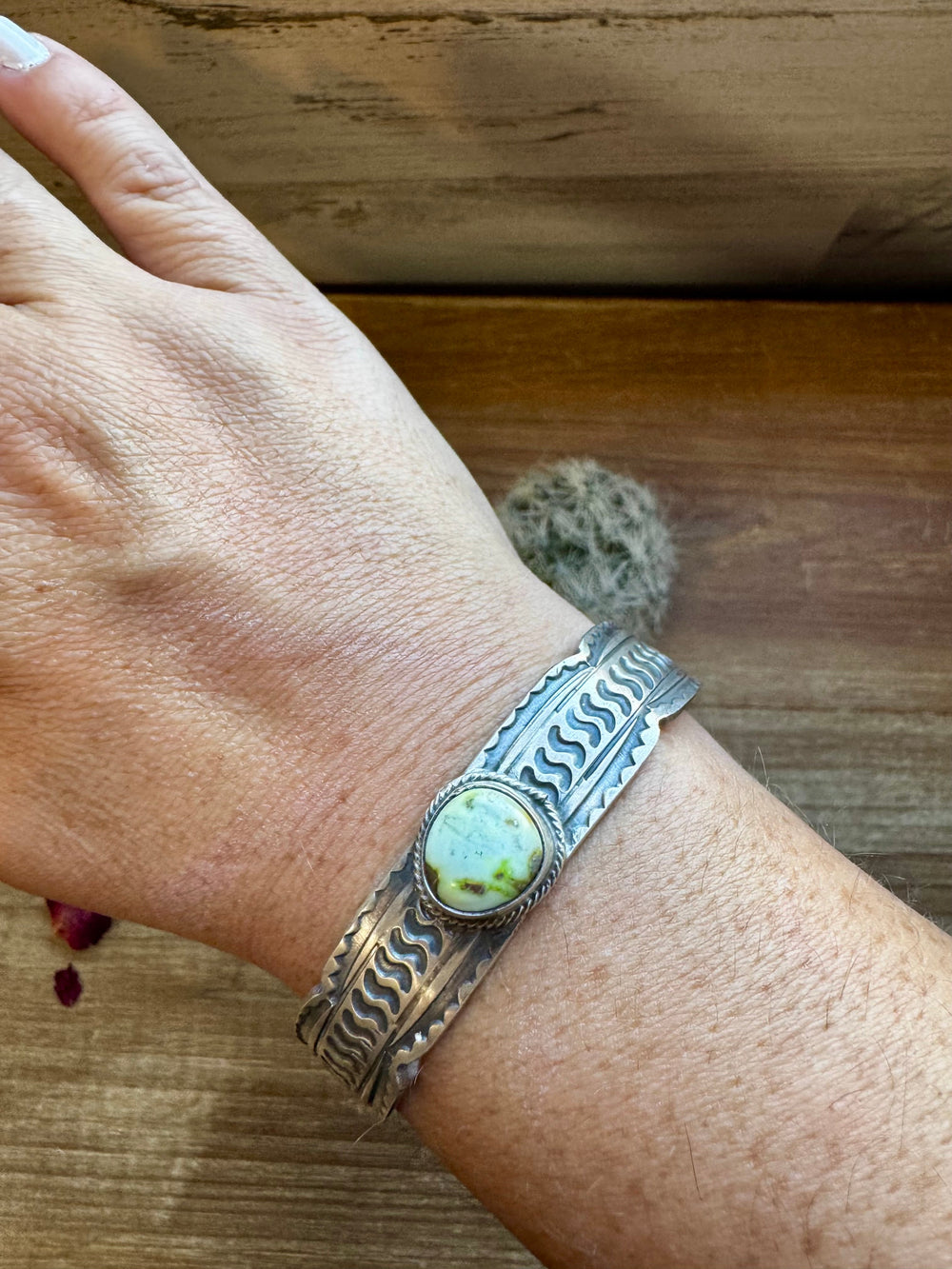 Cuff - Sterling silver Cuff Bracelet with Palomino turquoise Bracelets Shopify Collective The Bijoux FAB Jewelry The Bijoux FAB Jewelry