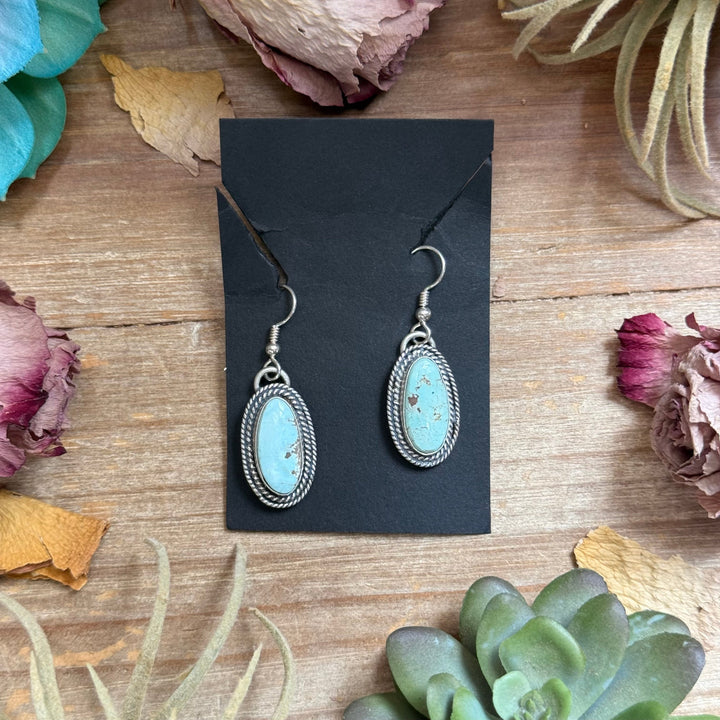 32 - Sterling Silver Dry Creek Turquoise Dangle Earrings by Shay Pfeiffer Earrings Shopify Collective The Bijoux FAB Jewelry The Bijoux FAB Jewelry
