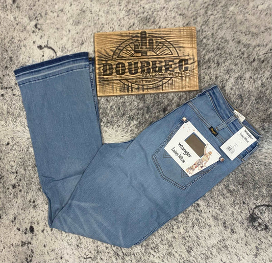 Wrangler X Lainey Wilson Raw Hem Boot Huggers Jeans Jeans Wrangler