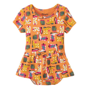 Wrangler® Baby Girl Bodysuit - Orange Multi
