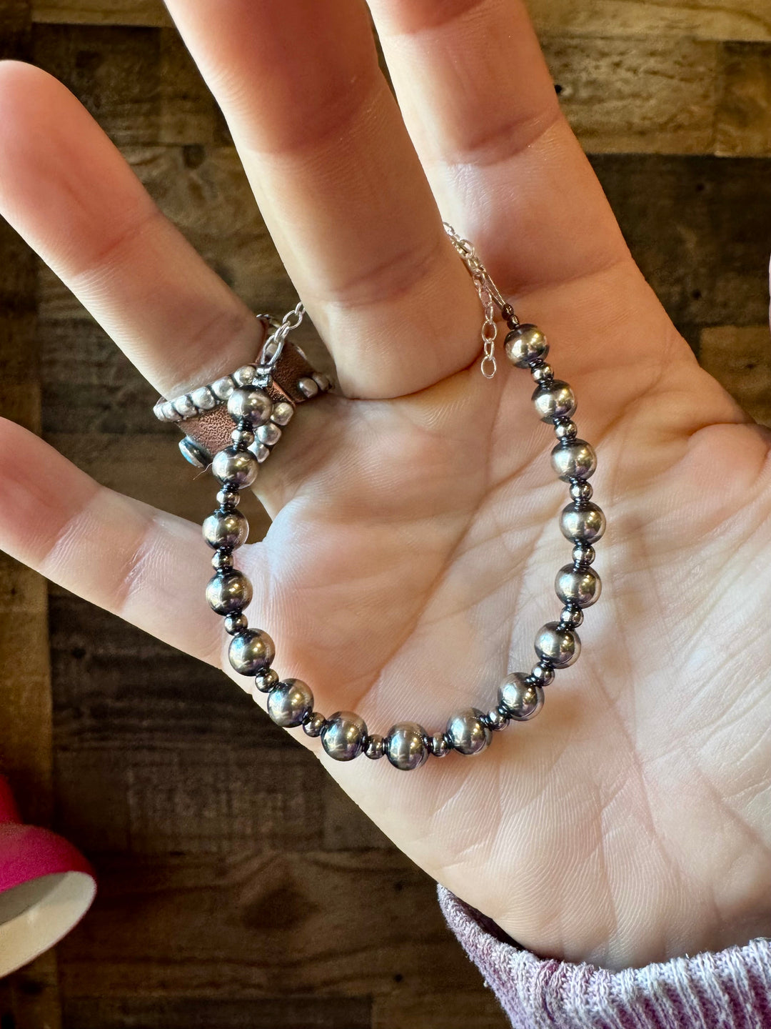 3 mm & 6 mm Sterling Silver Pearls bracelet Bracelets Shopify Collective The Bijoux FAB Jewelry The Bijoux FAB Jewelry