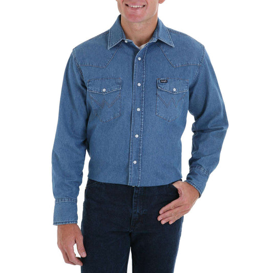 70127SW - Mens Authentic Cowboy Cut® Work Shirt - Indigo Wrangler