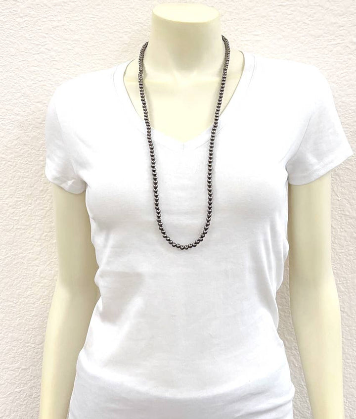 738635, Polish Navajo Bead Necklace Earrings Set - Double C Western SupplyISAC Trading Inc