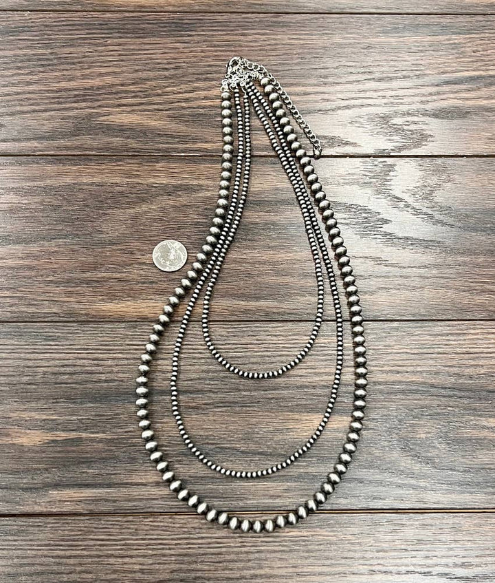 738808, Handmade 30" Navajo Bead Necklace - Double C Western SupplyISAC Trading Inc