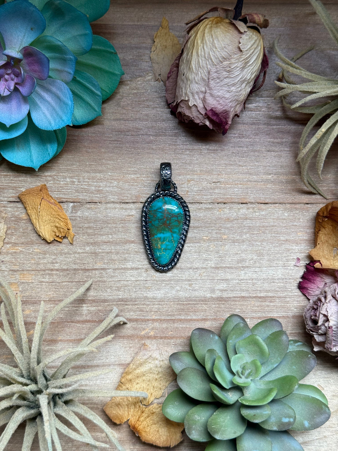 MJ Pendant - Teardrop Turquoise - Fit 6mm Pendant Shopify Collective The Bijoux FAB Jewelry The Bijoux FAB Jewelry