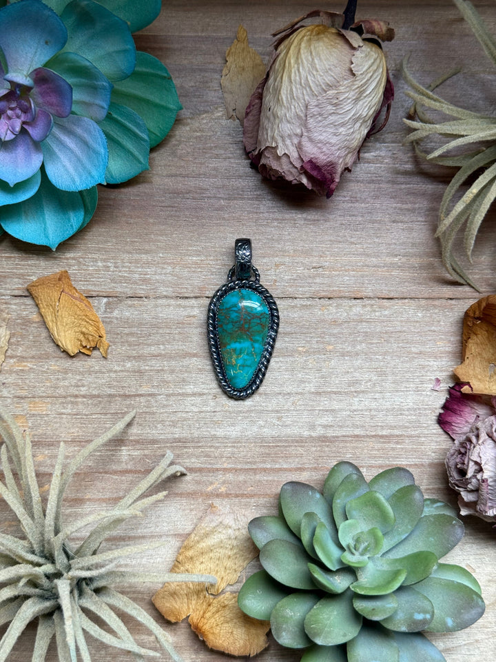 MJ Pendant - Teardrop Turquoise - Fit 6mm Pendant Shopify Collective The Bijoux FAB Jewelry The Bijoux FAB Jewelry