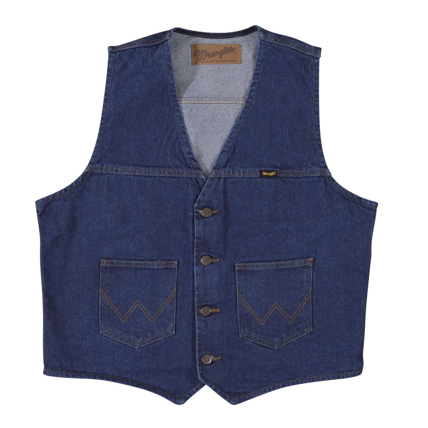 Wrangler® Unlined Denim Vest 1074130PW Vest Wrangler