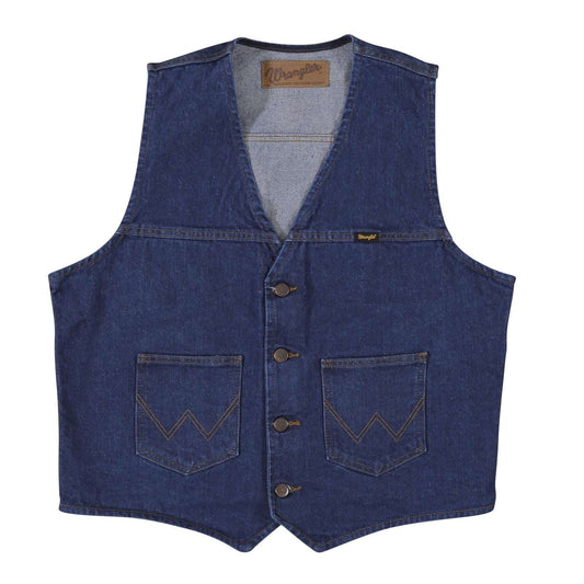 Wrangler® Unlined Denim Vest 1074130PW Vest Wrangler