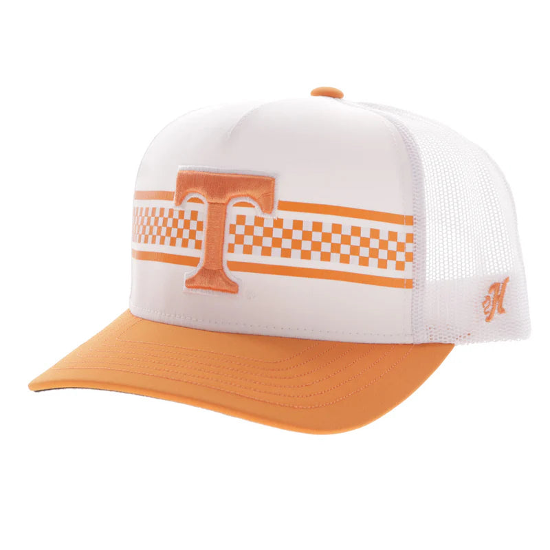 University of Tennessee Hat White w/ Orange T Logo 7481T-WH Cap Hooey