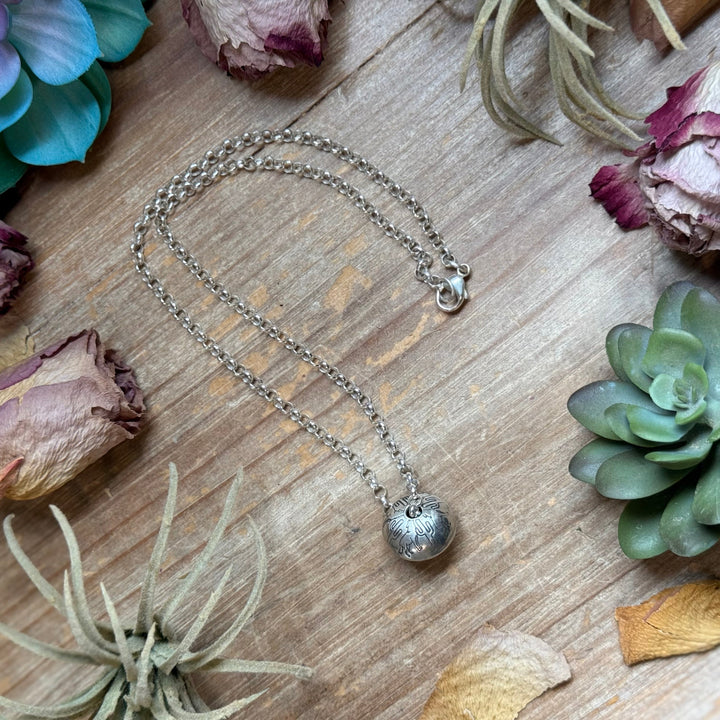 89 - Sterling Silver Desert Wolf Single Ponca Pearl Necklace by Jason Ogg Necklaces Shopify Collective The Bijoux FAB Jewelry The Bijoux FAB Jewelry