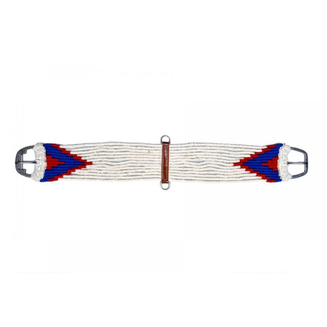 Red, White, & Blue & Blue/White String Girth 34" Girth Showman