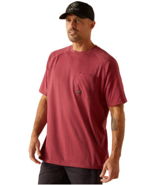 Ariat MNS Rebar Cotton Strong T-Shirt ROAN ROUGE HEATHER Ariat