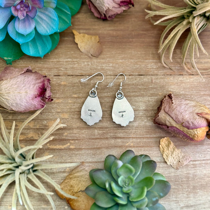 62 - Sterling Silver Red Spiny Oyster Dangle Earrings by Shay Pfeiffer Earrings Shopify Collective The Bijoux FAB Jewelry The Bijoux FAB Jewelry