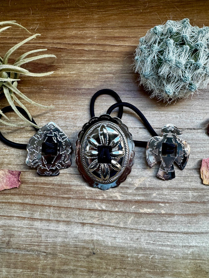 Concho Hair Tie - pick your favorite - Buy 1, Get one Free hair ties Shopify Collective The Bijoux FAB Jewelry The Bijoux FAB Jewelry