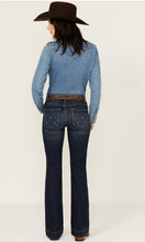 Load image into Gallery viewer, WRANGLER WOMEN&#39;S WILLOW DARK WASH MID RISE ULTIMATE RIDING TROUSER JEANS
