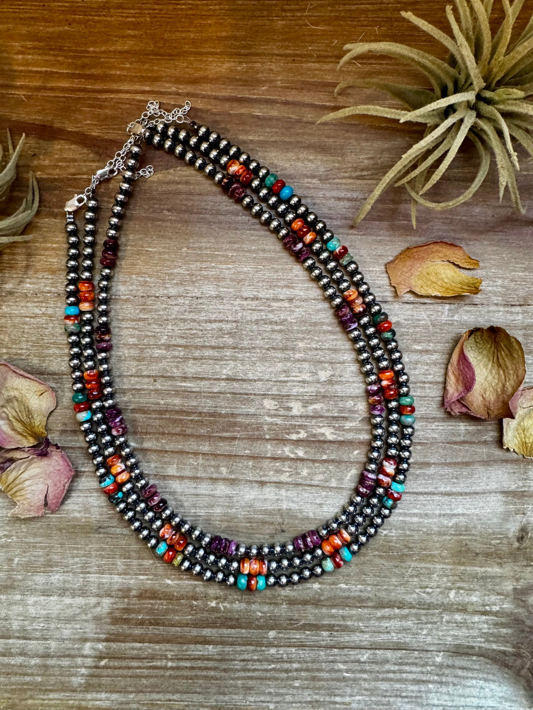 18-Inch Sterling Silver Pearl Necklace with Spiny Oyster (5mm) Necklaces Shopify Collective The Bijoux FAB Jewelry The Bijoux FAB Jewelry