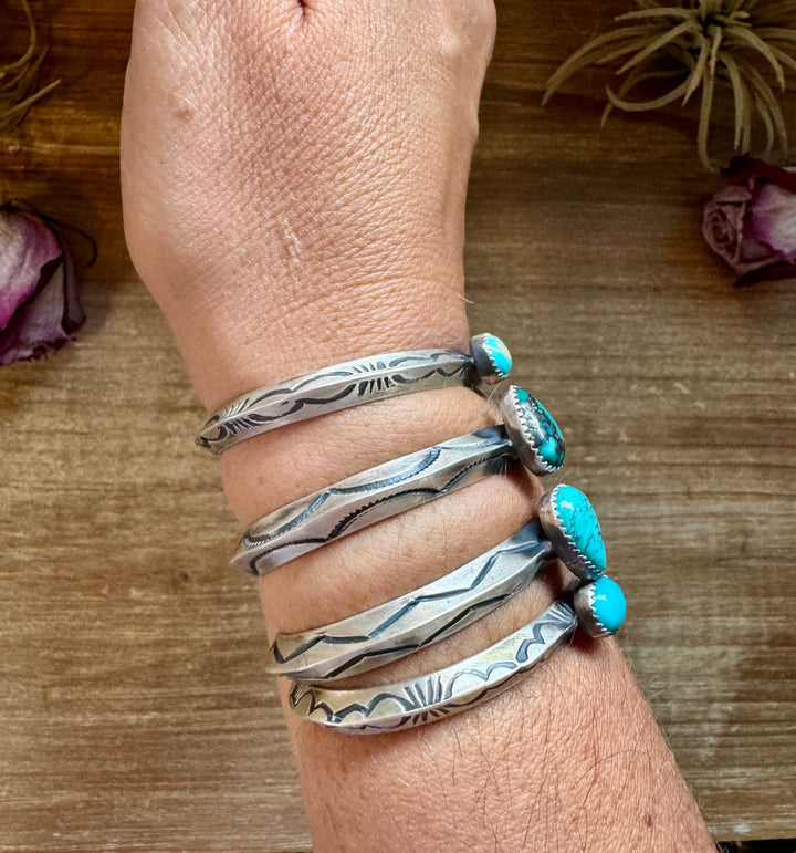 Turquoise Cuff Bracelet – Sterling Silver Bracelets Shopify Collective The Bijoux FAB Jewelry The Bijoux FAB Jewelry