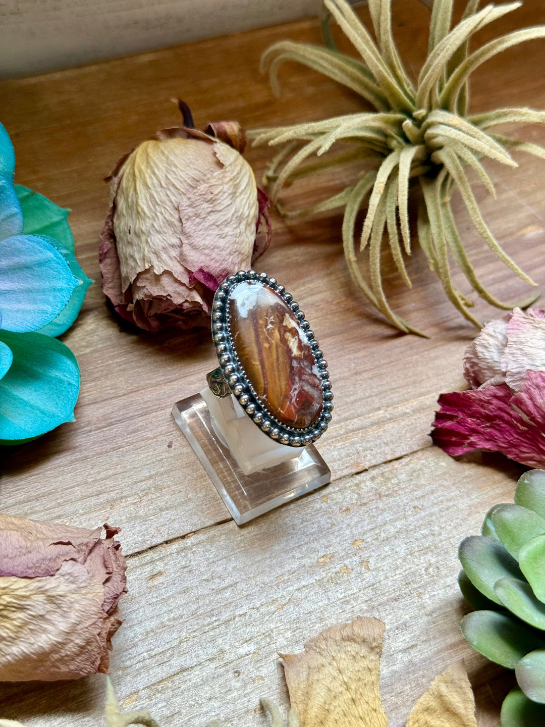 MJ Wild Horse Sterling Silver Ring – Adjustable Oval Ring Shopify Collective The Bijoux FAB Jewelry The Bijoux FAB Jewelry