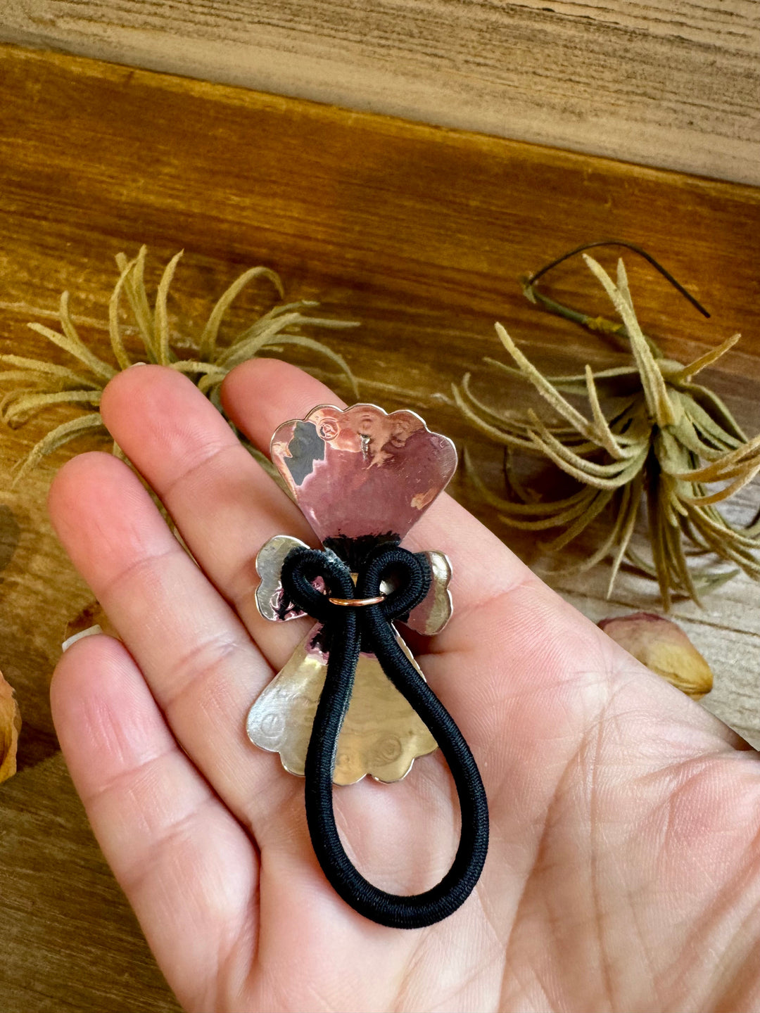 Sterling Silver Hair Tie with Kingman Turquoise hair ties Shopify Collective The Bijoux FAB Jewelry The Bijoux FAB Jewelry