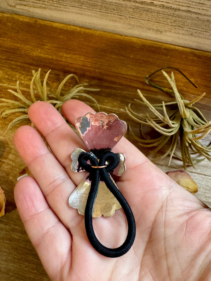 Sterling Silver Hair Tie with Kingman Turquoise hair ties Shopify Collective The Bijoux FAB Jewelry The Bijoux FAB Jewelry