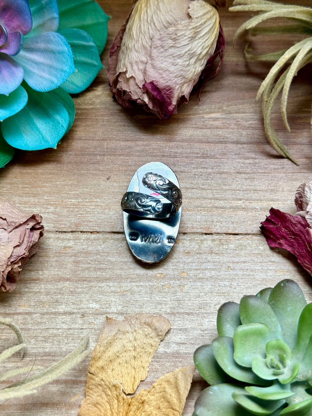 MJ Wild Horse Sterling Silver Ring – Adjustable Oval Ring Shopify Collective The Bijoux FAB Jewelry The Bijoux FAB Jewelry