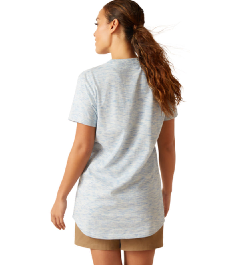 ARIAT REBAR COTTON STRONG STRIPED SS TSHRT mom dad grads Ariat