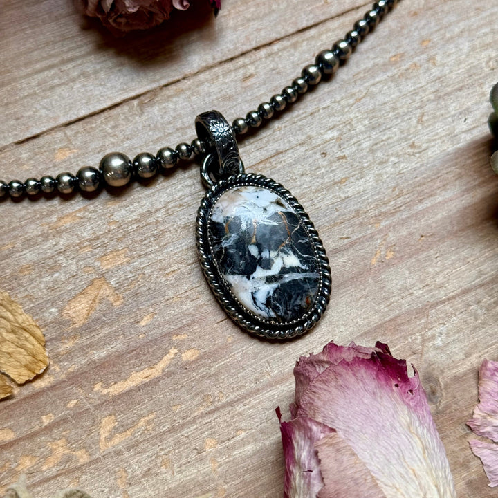 MJ Pendant - White Buffalo Sterling Silver Pendant Shopify Collective The Bijoux FAB Jewelry The Bijoux FAB Jewelry