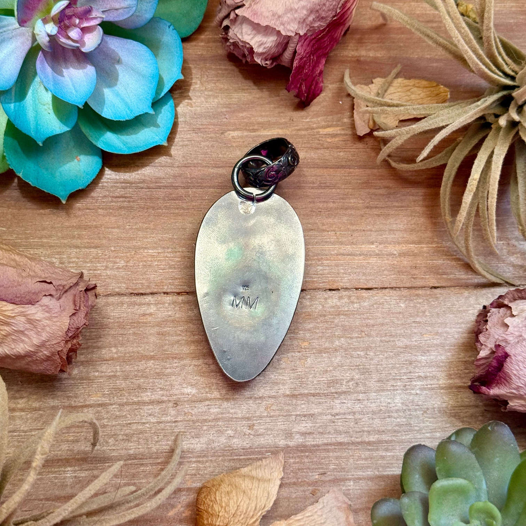 MJ Black Jack Turquoise Pendant Pendant Shopify Collective The Bijoux FAB Jewelry The Bijoux FAB Jewelry