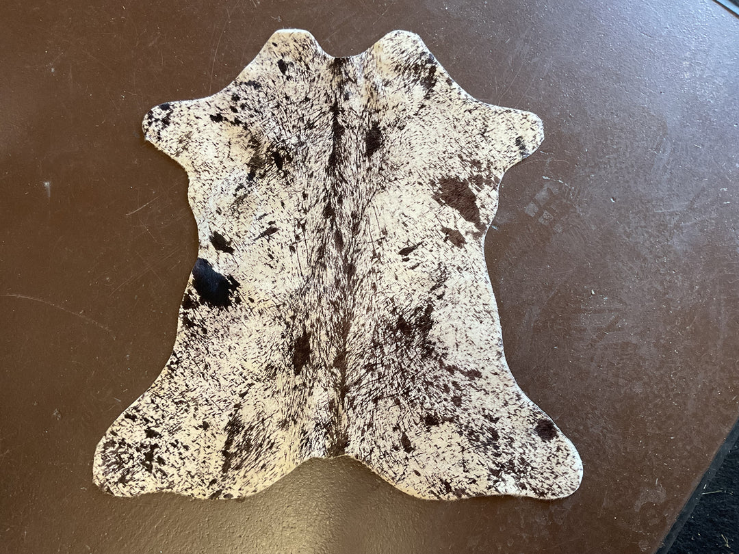 Mini Salt and Pepper Hair on Cowhide Rug - 7-9 Sq. Ft 5072