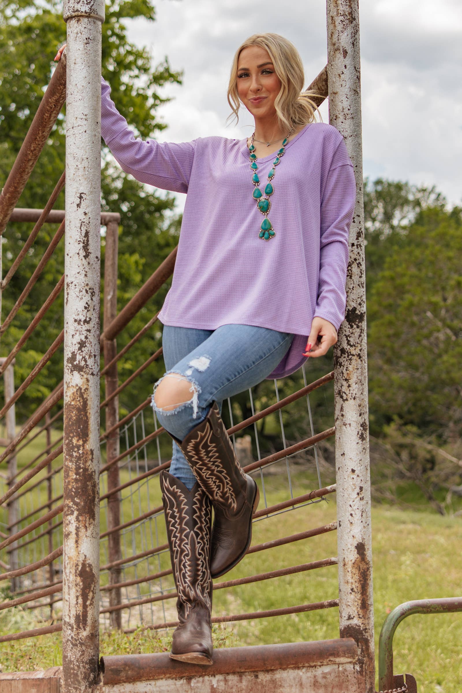 V Neck Thermal Top Andrée by Unit