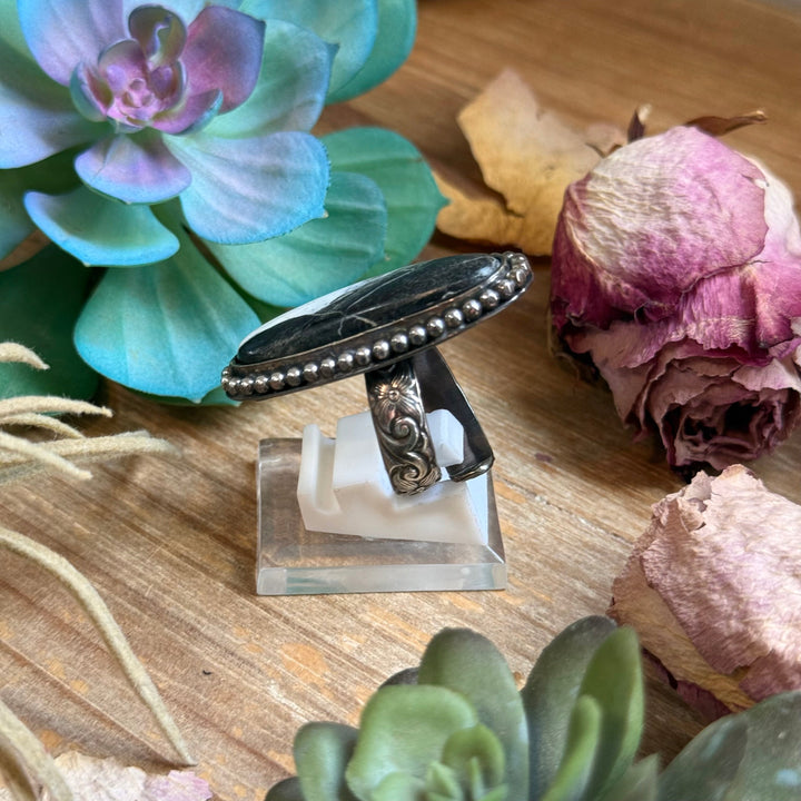 MJ Ring -White Buffalo Adjustable Ring Shopify Collective The Bijoux FAB Jewelry The Bijoux FAB Jewelry