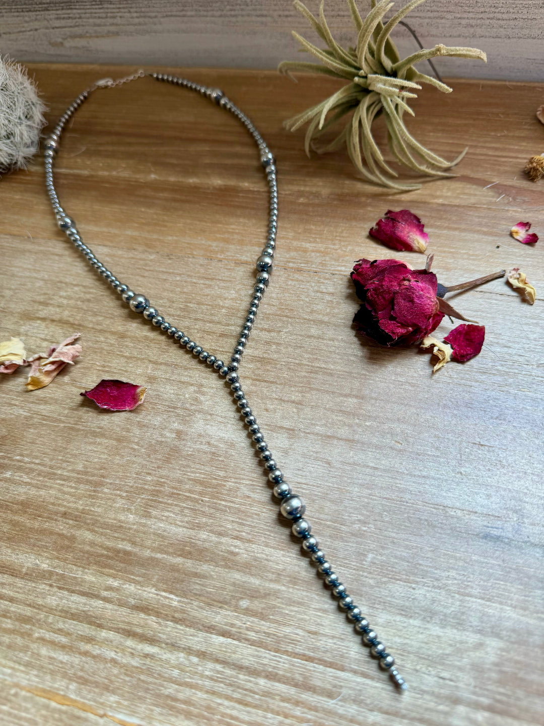 Lariat graduated sterling silver pearl necklaces Shopify Collective The Bijoux FAB Jewelry The Bijoux FAB Jewelry