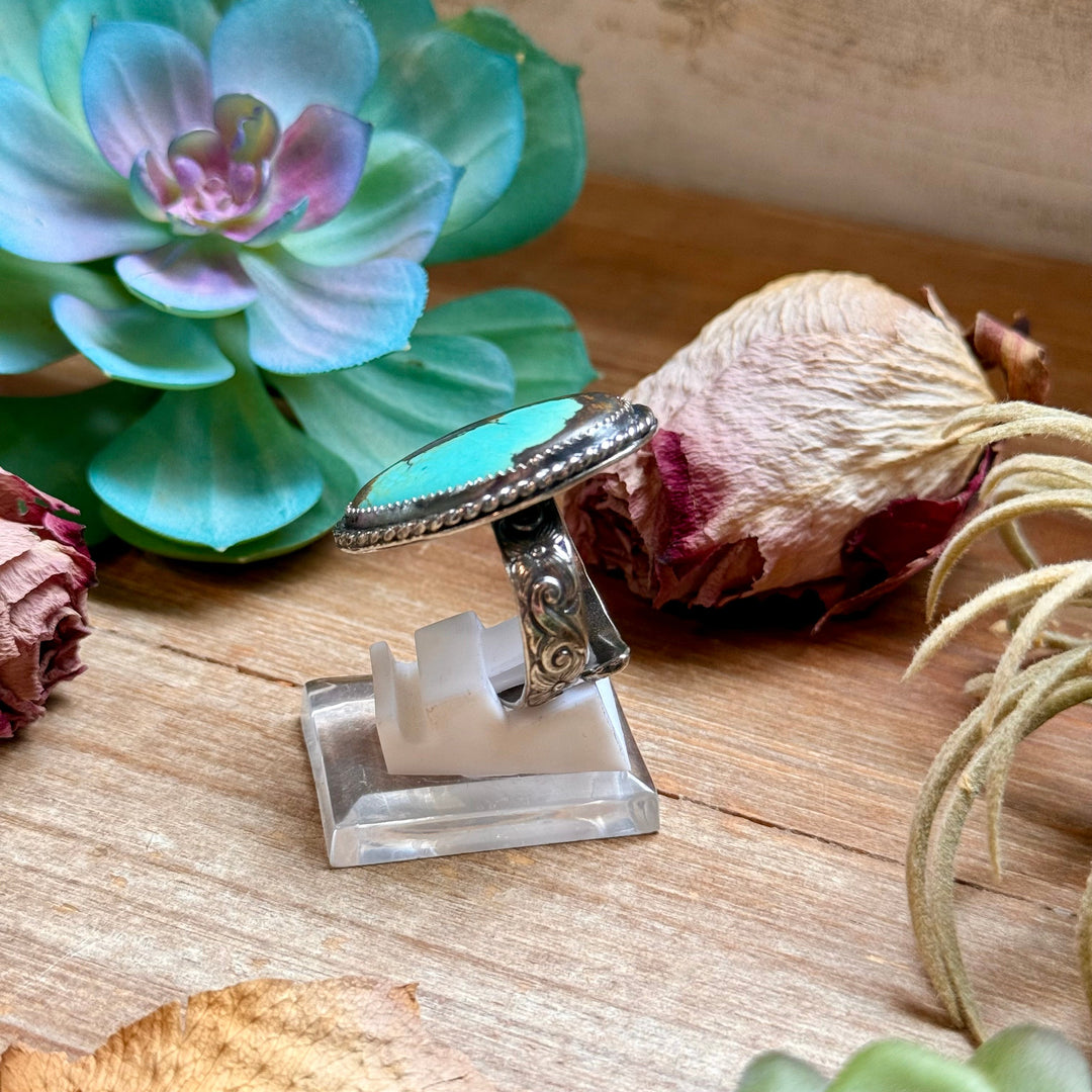 MJ Turquoise Ring – Sterling Silver Ring Shopify Collective The Bijoux FAB Jewelry The Bijoux FAB Jewelry