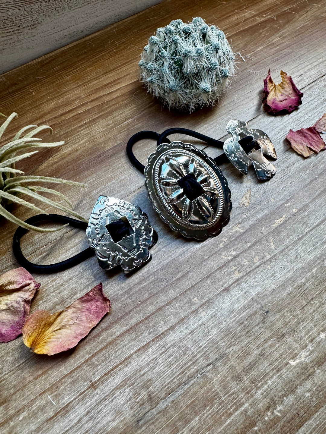 Concho Hair Tie - pick your favorite - Buy 1, Get one Free hair ties Shopify Collective The Bijoux FAB Jewelry The Bijoux FAB Jewelry