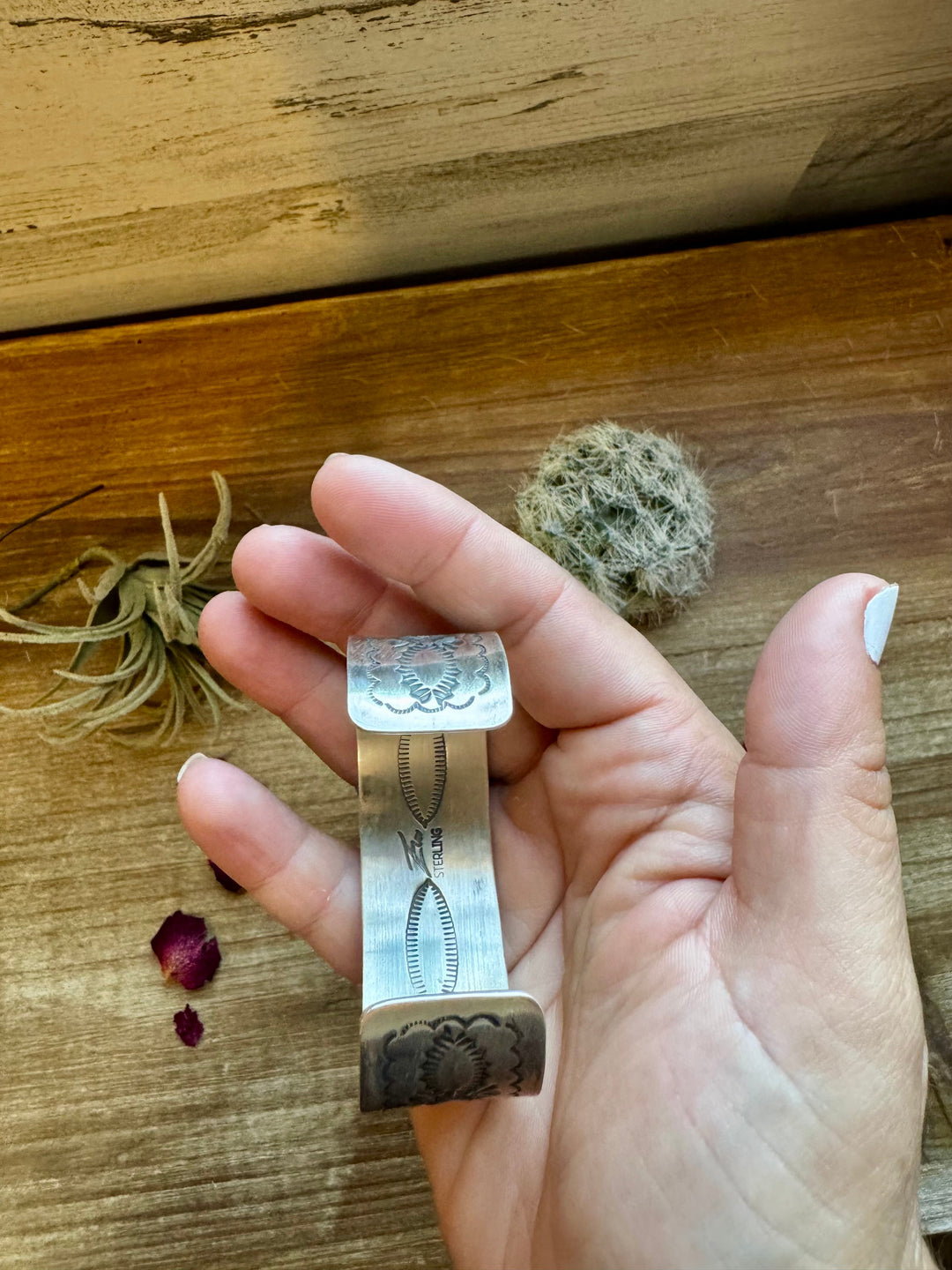 Cuff - Sterling silver Cuff Bracelet with 3 stone Sonoran gold turquoise Bracelets Shopify Collective The Bijoux FAB Jewelry The Bijoux FAB Jewelry