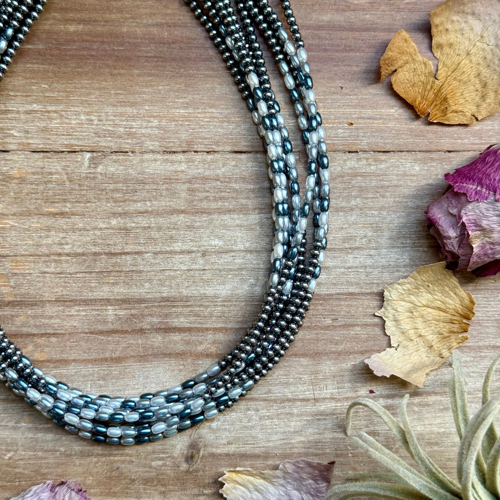 15.25” Freshwater Pearl Necklace – Sterling Silver Pearls Necklaces Shopify Collective The Bijoux FAB Jewelry The Bijoux FAB Jewelry