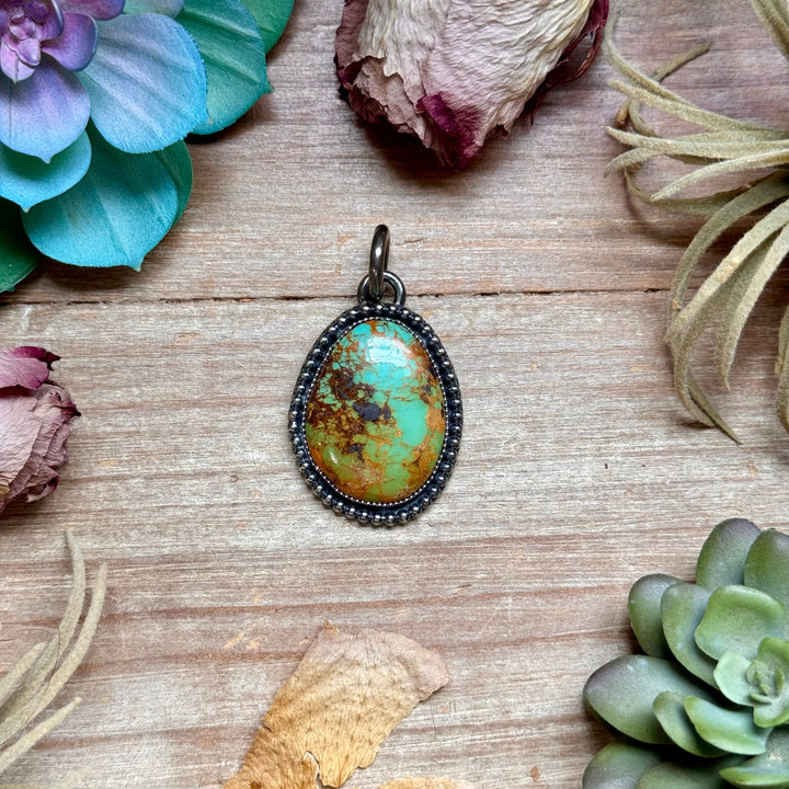 MJ Turquoise Pendant – Sterling Silver Pendant Shopify Collective The Bijoux FAB Jewelry The Bijoux FAB Jewelry