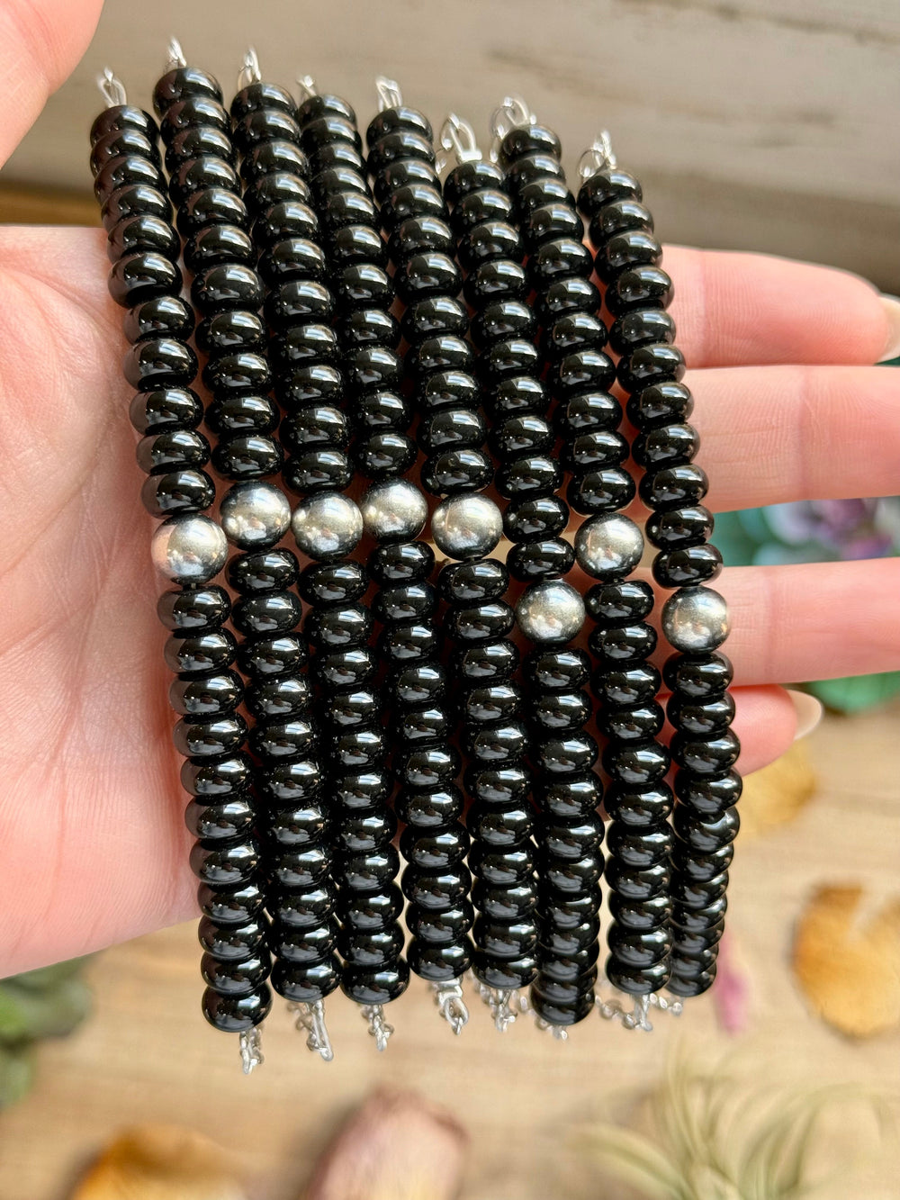 16” Black Onyx Paperclip Necklace – Sterling Silver Accent Necklaces Shopify Collective The Bijoux FAB Jewelry The Bijoux FAB Jewelry