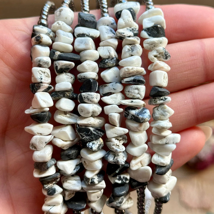 14” White Buffalo Choker – Sterling Silver Pearls Choker Shopify Collective The Bijoux FAB Jewelry The Bijoux FAB Jewelry